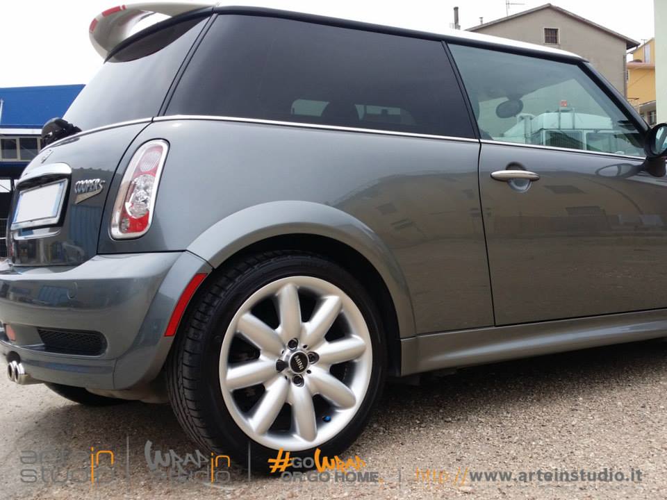 Pellicola Oscurante TINTCOM Per Mini Cooper 3 Porte 2007-2013 | 5% Super Nero | Vetri Posteriori E Lunotto | Taglio Precisione | Kit Fai-da-te