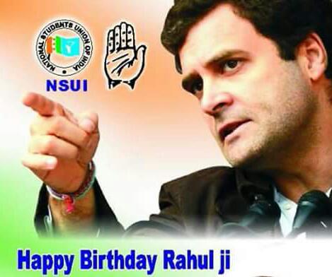  . wishes Shri Rahul Gandhi a very happy birthday! 