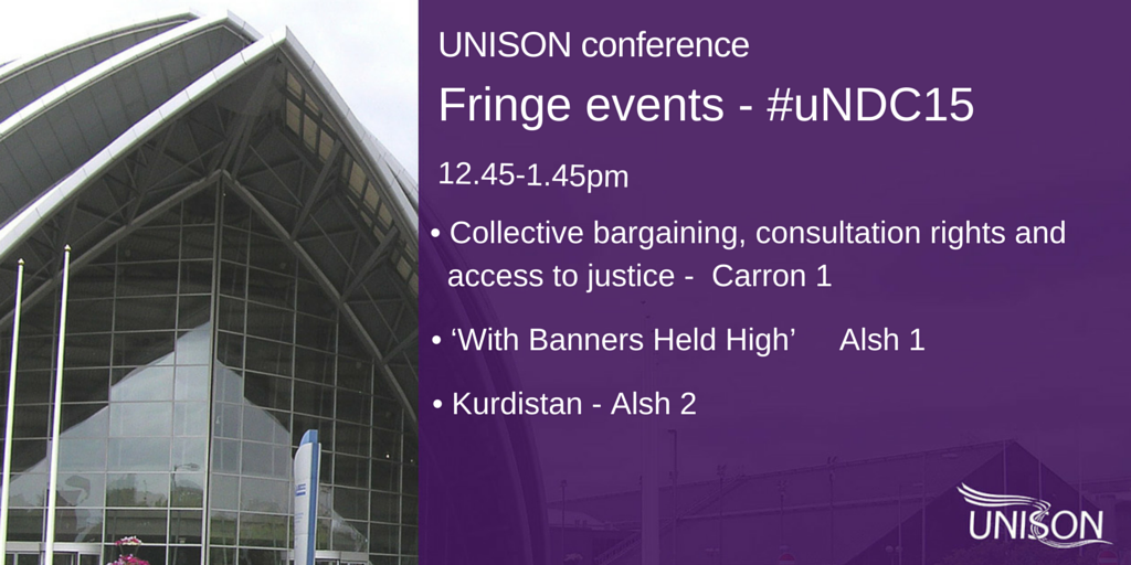 UNISONconf's tweet photo. #uNDC15 Fringe events today 12.45-1.45pm. http://t.co/oWVtuamny7