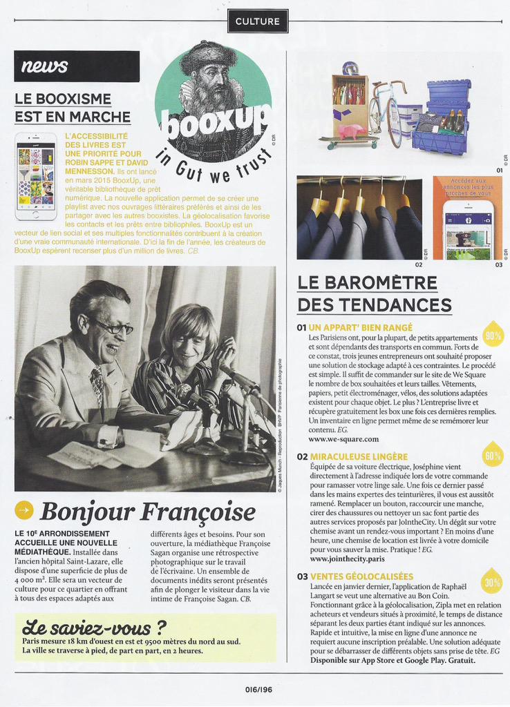 Super publication ce matin ! Merci @vivreparis ! #startup #paris <a href="/MyPressAgency/">MyPressAgency</a>