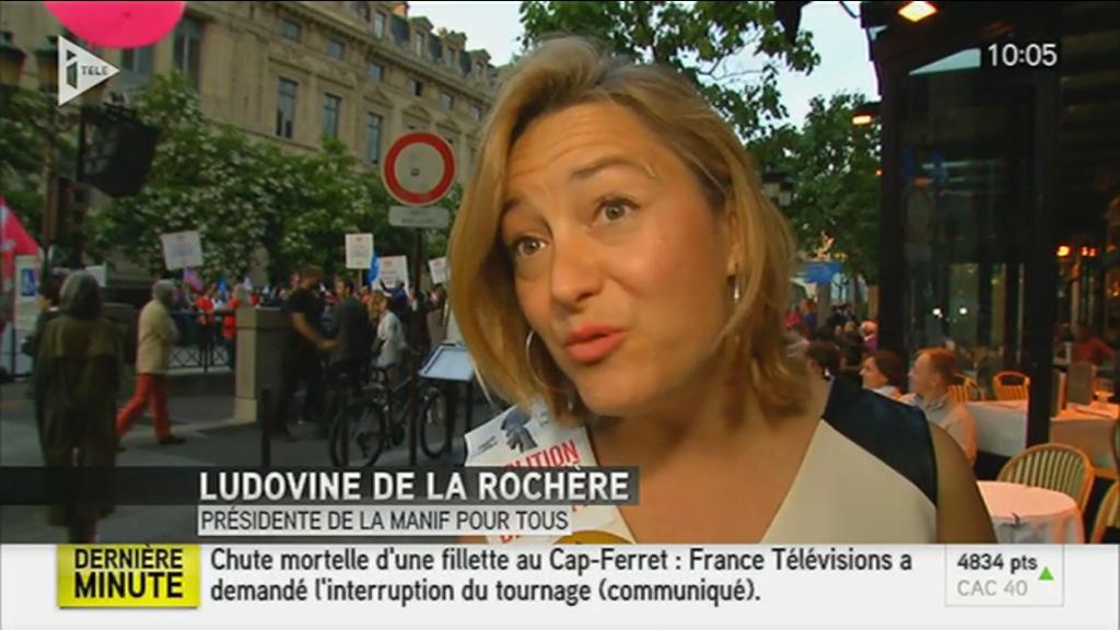 SyndicatFamille's tweet photo. Quelques images du reportage @itele sur la Manif #NoGPA d'hier devant le Palais de Justice : http://t.co/4O4ZYSVaFC