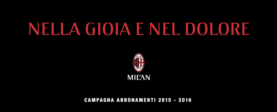 Prometto di esserti fedele sempre, nella gioia e nel dolore: ti aspettiamo a #SanSiro! acmilan.com/infoabbonament…
