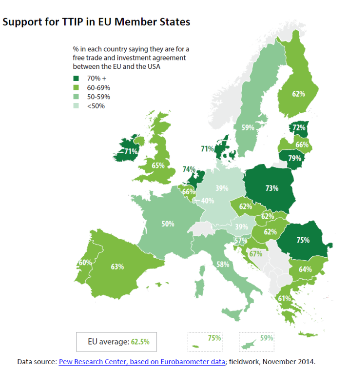 .@EP_Trade discuterà del #EPonTTIP il 29/06. Chi supporta il #TTIP nell'UE? goo.gl/yXitE8