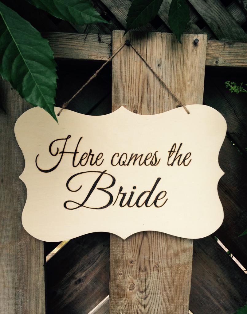 New #rustic #wedding ring bearer wood signs - large and lightweight  etsy.me/1Gmc5Bd