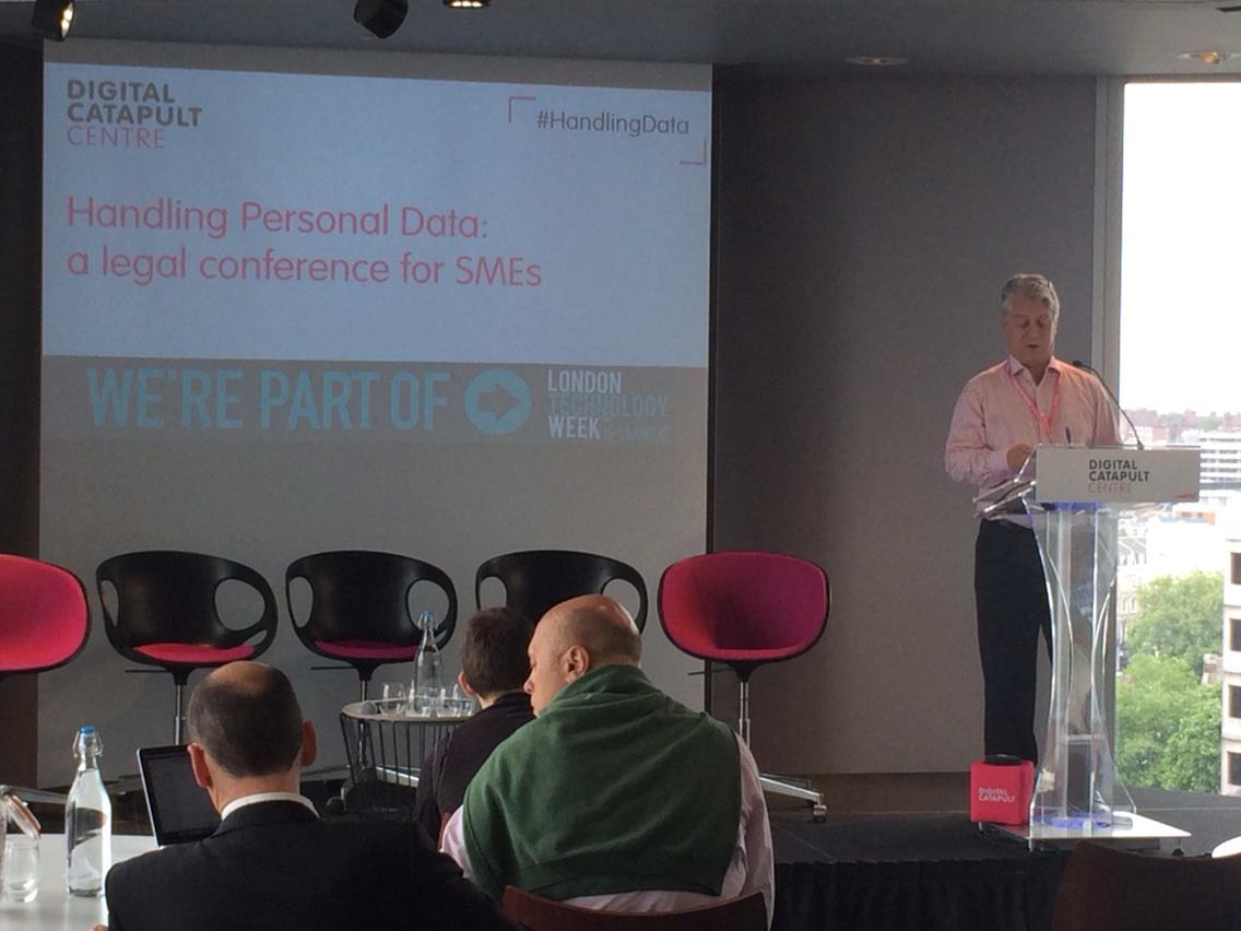alexandervail's tweet image. The @DigiCatapult&apos;s David Brewer welcomes delegates to the #HandlingData conference for #LDNTechWeek