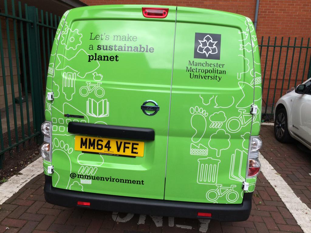 McrMetSustain's tweet image. Check out the stunning new @MMUPostShop van that will be zipping mail between MMU and Crewe with zero emissions!
