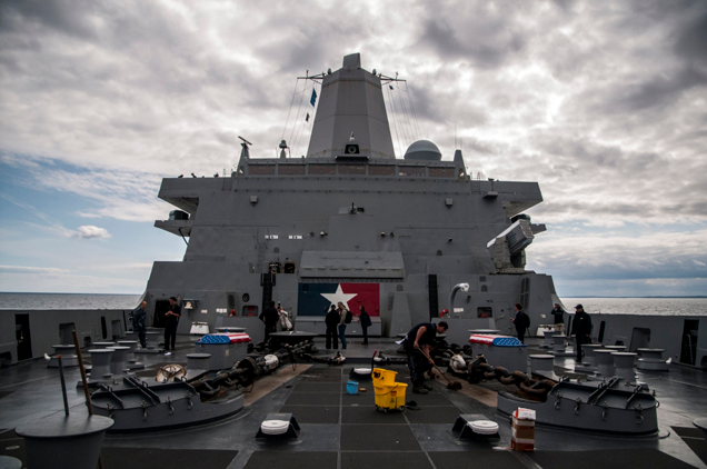 USNATO's tweet image. The USS San Antonio during #BALTOPS2015--via goo.gl/CWVDkT (Photos Peter Snoj)