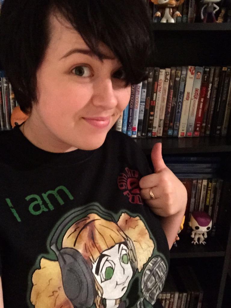 It may break the 4th wall, but I love my new 'I am the voice of Victoria' shirt. Thanks <a href="/dfoytik/">Daniel Foytik ∞</a> <a href="/9thStory/">9th Story Studios</a> <a href="/s_matiko/">BagofGuts</a>