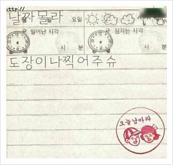어떤 꼬마의 일기를 보고 느낀 점. 

- 긍정면 : 일기 쓰고말고는 내맘. 당신네가 간섭한다고 되는 게 아냐. 
- 부정면 : 통찰하기도 생각하기도 귀찮다. 나 자신도 귀찮아.

...긍정면에 점수 주마.