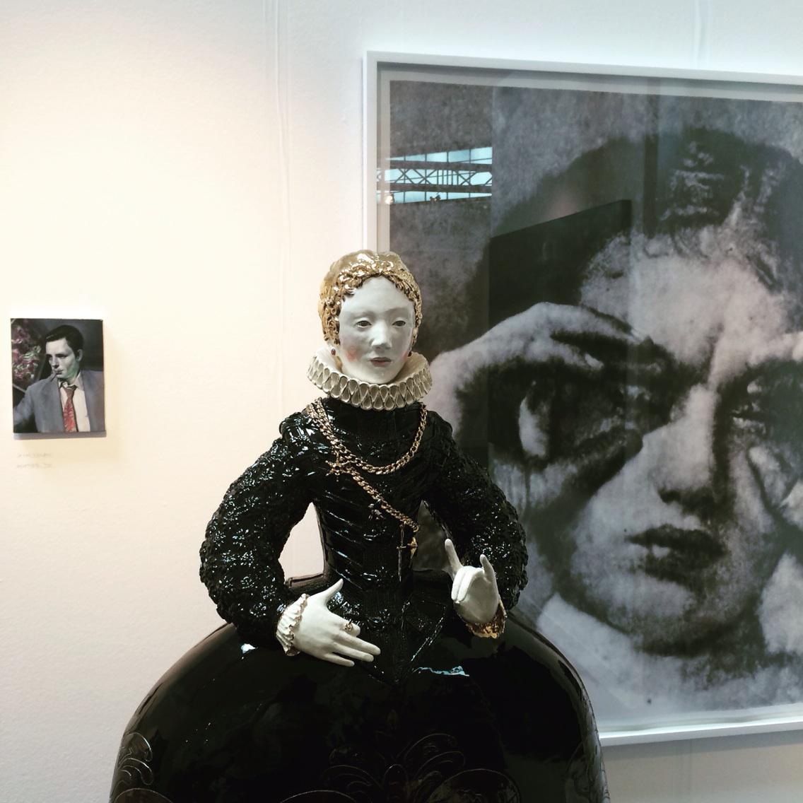 CHARLIESMITHldn's tweet photo. @gavinnolan, Claire Partington, Eric Manigaud @VOLTAshow #volta11 http://t.co/lpNr3F5Po1