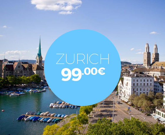 Fluturoni drejt Zurichut me çmime duke filluar nga 99€/një drejtim!