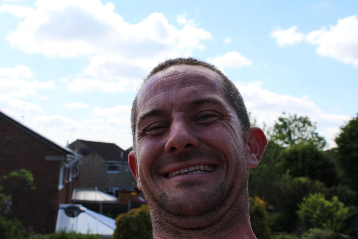 Ask them to take some of photos of a roof, and we get this on the camera. You can see why we call him Looney!