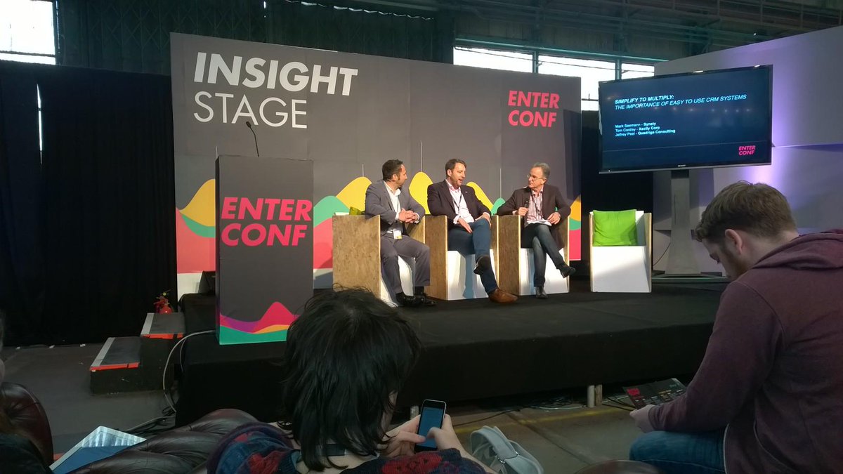 Docusign's tweet photo. Great to see our partners @Synety &amp; @Xactly on stage at #EnterConf. Stick around to hear from @tgonser at 2.25pm http://t.co/6B9Q95NKYw