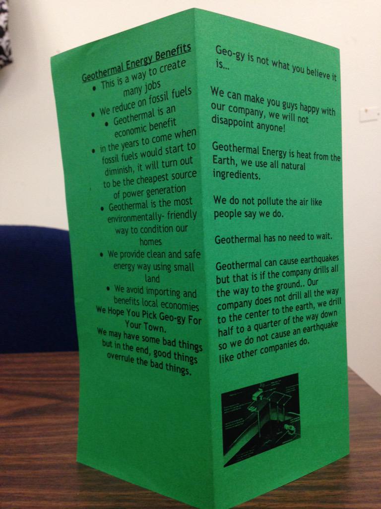 WBDCMedia's tweet photo. Geo-Gy released a informative brochure, in an attempt to persuade citizens! #pblny http://t.co/BtARDS0wPY