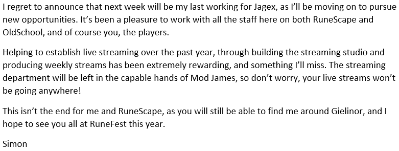 JagexSimon's tweet photo. 140 characters is not enough. I've had a great time; thanks all. http://t.co/lkhmVNdYWh