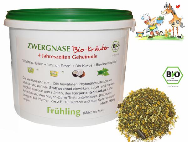 #ZWERGNASE Bio-Kräuter #4 Jahreszeiten Geheimnis "Frühling" "Sommer" "Herbst" "Winter" vorgestellt.
#bio für #Pferde