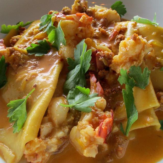 AutreMondeCafe's tweet photo. Free form lobster raviolo #classicpasta from #chefdanpancake #artisanpasta http://t.co/THuxY8NQ5W http://t.co/3Jxn4GFA5L
