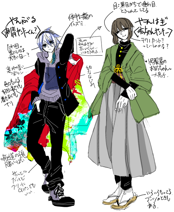 @frazarf @smsm_hg ほいやんぶるとやんはぎ～～ 色々書いたけど結局それっぽく見えれば全然やんぶるとやんはぎだと思います!! 