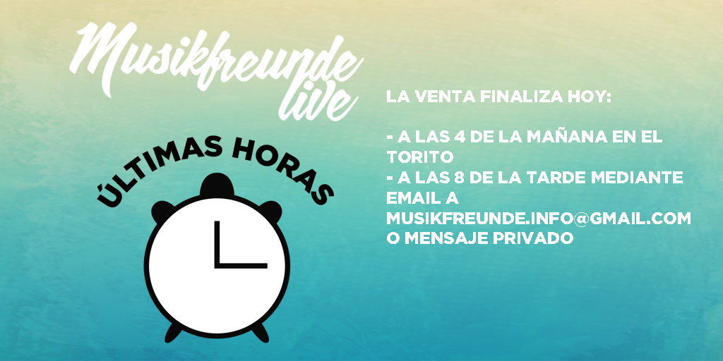 IMPORTANTE: hoy es el último día para hacerte con tu pase. Mañana no se podrán adquirir. Aquí más información: