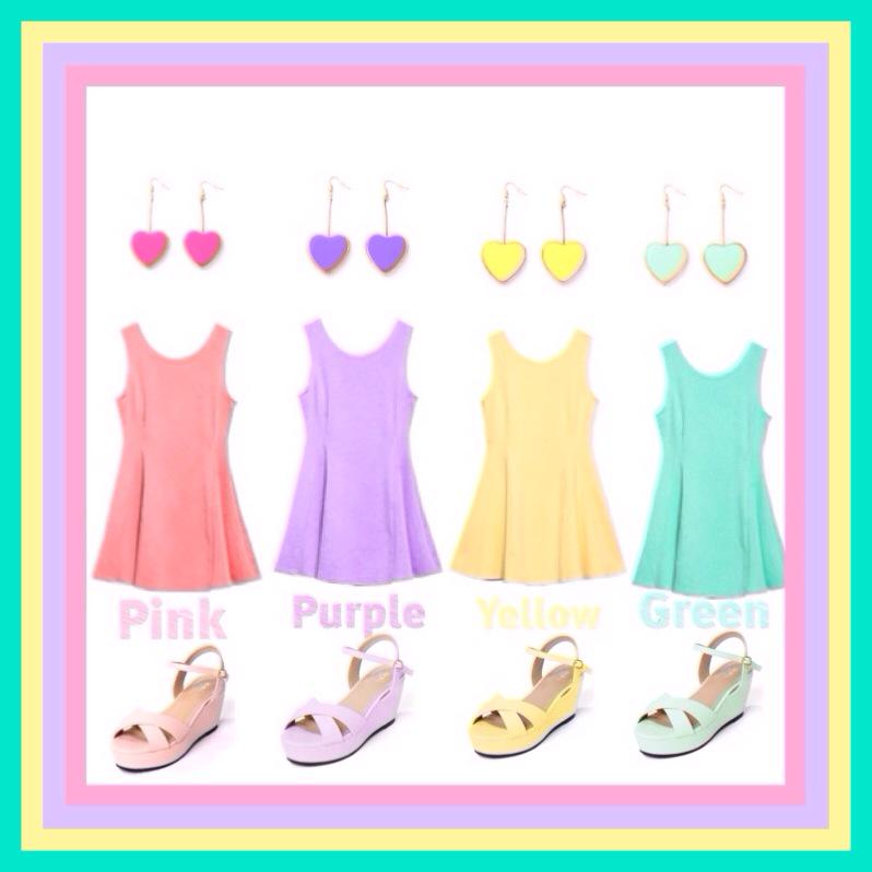 t0317s0331's tweet photo. ４つ子コーデ💗💜💛💚
靴下などで少し柄を入れてもかわいいとおもいます😊

#いいなと思ったらRT 
#かわいいと思ったらRT 
#着てみたいと思ったらRT 
#参戦服 http://t.co/LrsraHS0h5