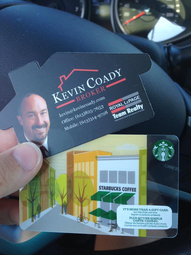 Thanks to <a href="/TeamKevinCoady/">Team Kevin Coady</a> for a Starbucks gift card in the barrhaven drivethru! #happyfriday