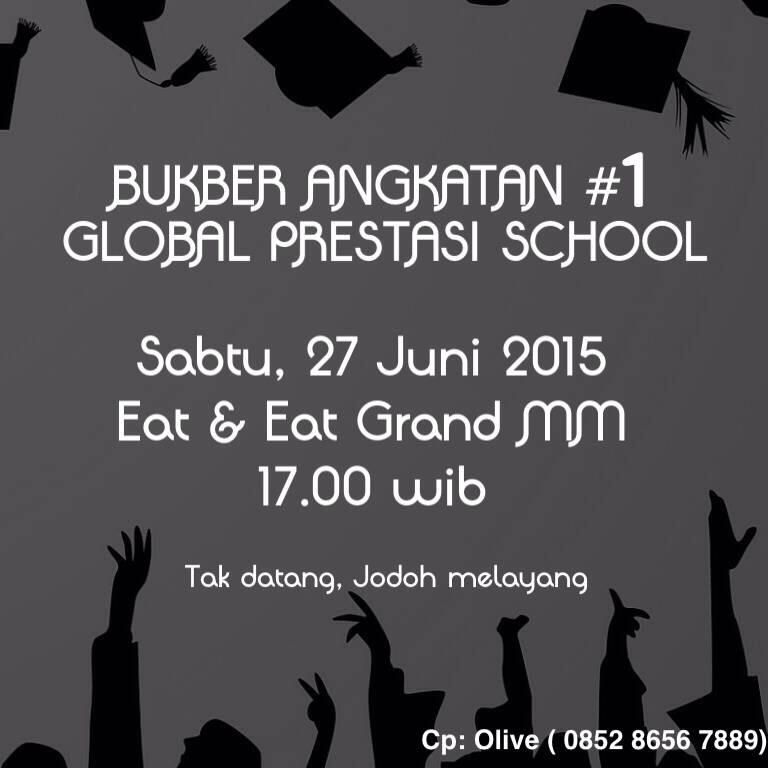 Malam teman-teman, info untuk 1st Batch SHS yang udah pada mateng, ada bubker ya! #BukberGPS