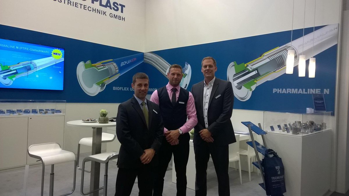 The final day at #achema2015 don't forgot Hall 8 Stand G46, our dedicated engineers are on hand to speak to #PTFEHose