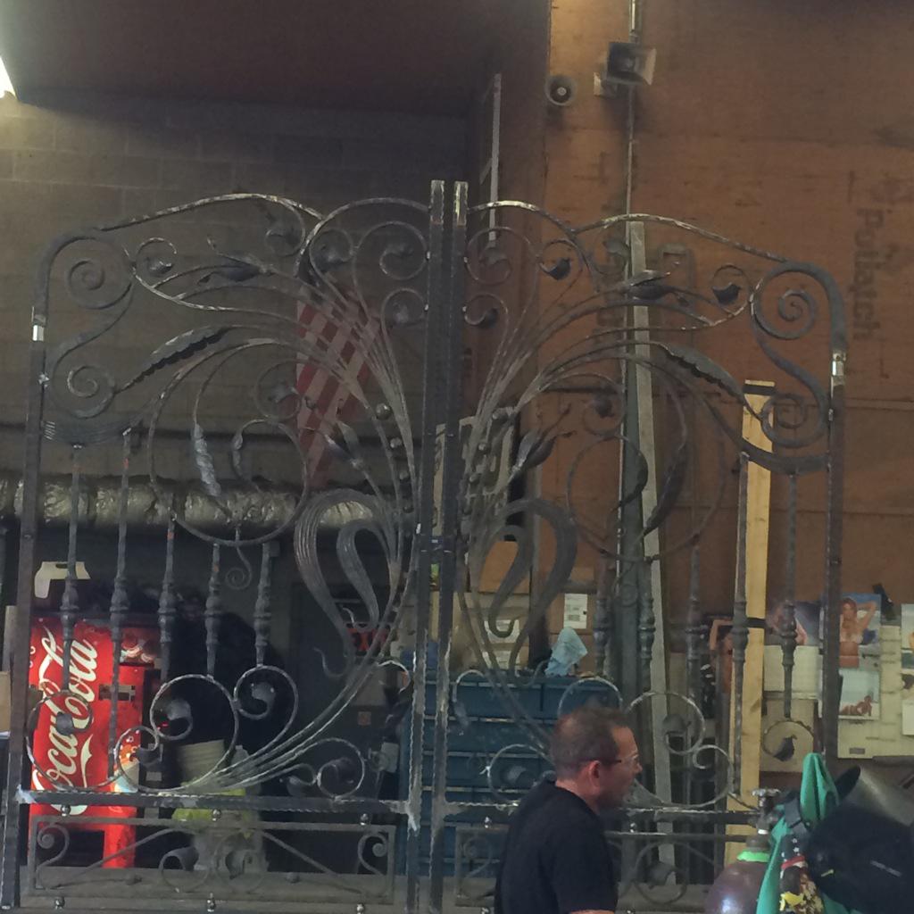 ReoWeldingCo's tweet photo. Not quit the gates to heaven. Pieces from #Italy .. Very #elaborate @LiaAutoGroup one of there homes http://t.co/mUxTQuBgJW