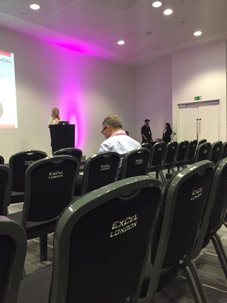 tech4events's tweet image. SPOTTED!! Leslie Robertson, Celebrity Speaker in the audience #techfest2015 #LOVEEVENTTECH