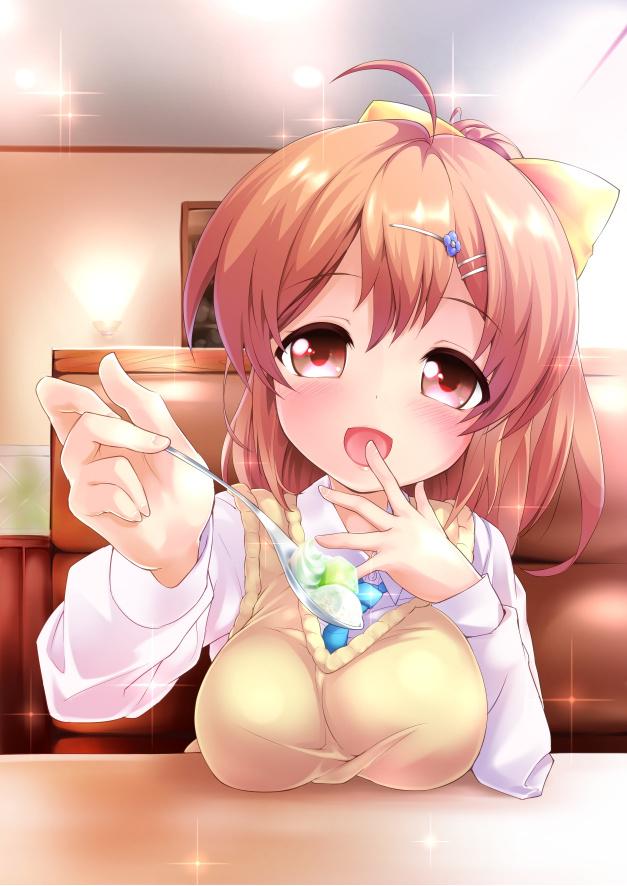 「はい、あ～ん」してから間接キスだった事に気づいてしまいでもそれを言ったら負けな気がしてもにょもにょしながらそのスプーンでパフェに乗ってるメロンを弄ぶ櫻井明音ちゃんはかわいい。 