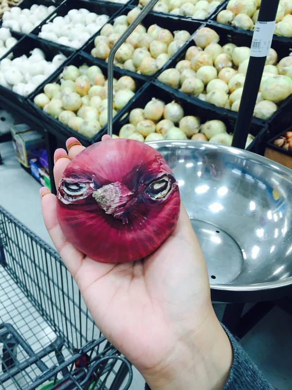 Yikes! Angry Onions. Maybe you don't want to cook with these. #funny #humor #foodie #foodporn #dan330 #onions