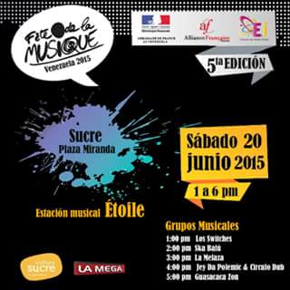 LOS SWITCHES-ROCK &amp; ROLL-#Fêtedelamusique2015 -SUCRE-CC MILLENIUM-12:30 PM... MAÑANA