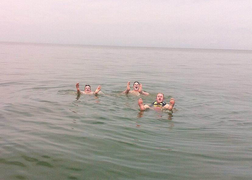 The "floating" happy baby pose #yoga #yogaanywhere