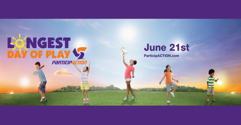 ParticipACTION's tweet image. Take advantage of the most daylight hours of the year + celebrate the #LongestDayofPlay!  ow.ly/OskE9