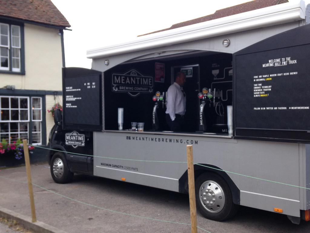 GreyhoundTN5's tweet photo. Check out the @MeantimeBrewing van here for the beer festival!! http://t.co/r6hTFdNwYU
