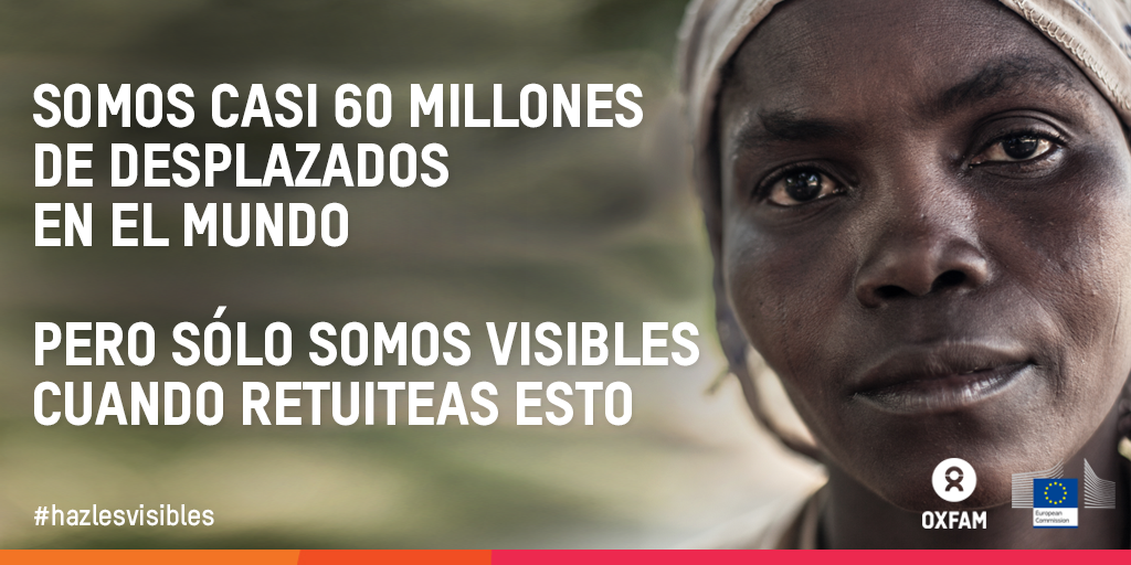 OxfamIntermon's tweet photo. Cada 4 segundos una persona en el mundo se ve obligada a huir de su hogar #hazlesvisibles http://t.co/DODXrtEQvw http://t.co/UNmFGIxj9T