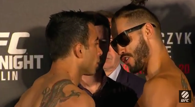 ATSteveDuncan's tweet photo. Makwan Amirkhani (145) vs. Masio Fullen (145) #UFC #MMA #UFCFightNight #UFCBerlin http://t.co/59SfVOed4K