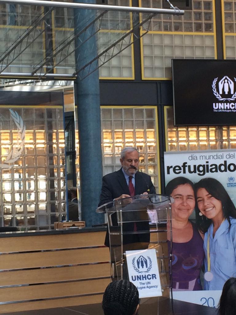 DPE17's tweet image. #worldrefugeeday at UNHCR HQ.