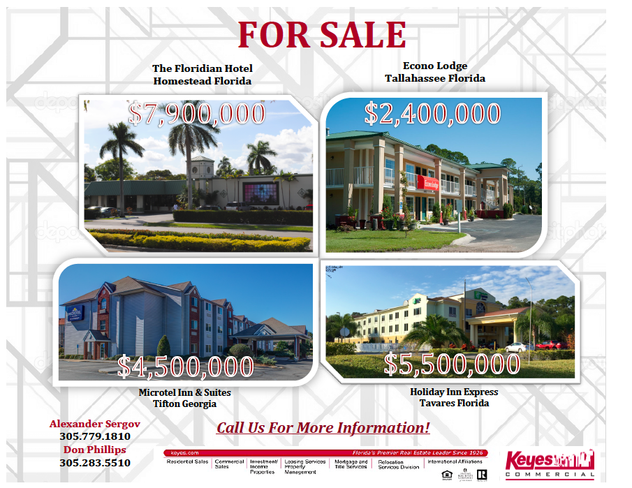 Hotels For Sale All Over #Florida 
#realestate #CRE #CommercialInvestments