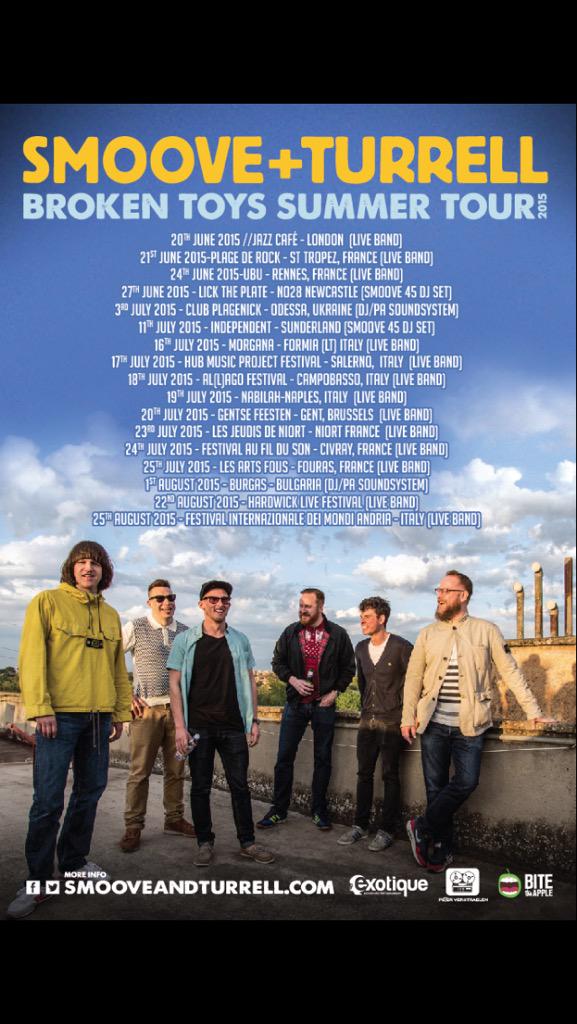 lloydguitarist's tweet photo. @SmooveTurrell dates confirmed looks like it will be an awesome summer. All starts tomorrow http://t.co/dxnBdw0bZ5