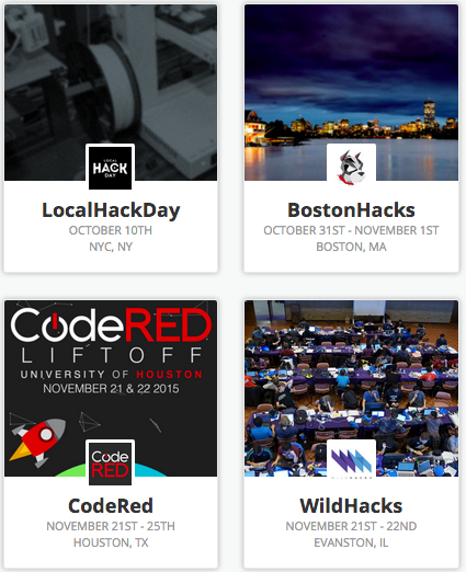 MLHacks's tweet image. Super excited to announce the initial Fall 2015 Hackathon Season! 🍁 news.mlh.io/announcing-the… #HappyHacking