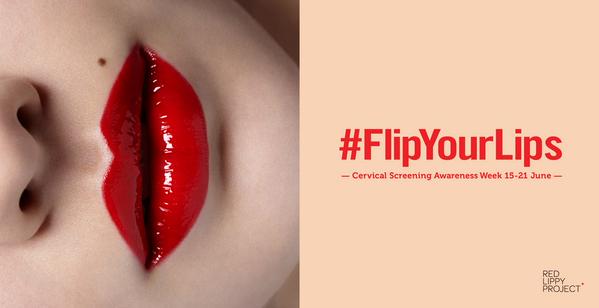LCFLondon's tweet image. It's #CervicalScreeningAwarenessWeek @RedLippyProject are asking you to get your red lippy on and #FlipYourLips