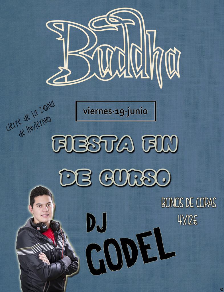 DiscotecaBuddha's tweet photo. Hoy en Discoteca Buddha vente a celebrar el fin de curso! La mejor música a cargo de Dj Godel en el mejor ambiente!! http://t.co/QhxFCIXkcu