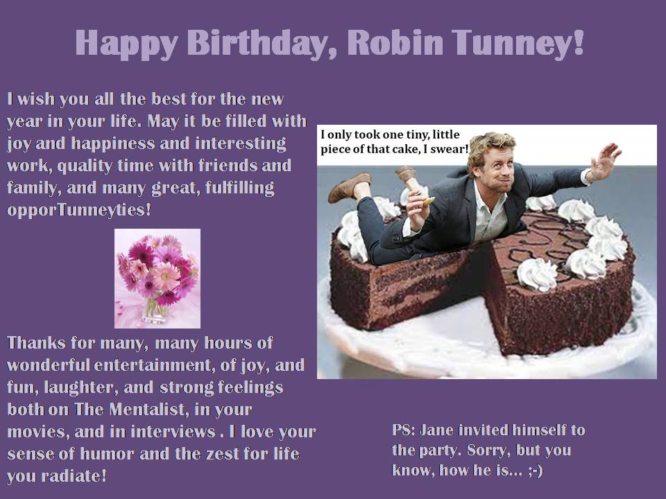 Damn it - I got called away and missed the trending hour. Anyway, for what it\s worth: Happy Birthday Robin Tunney!!! 