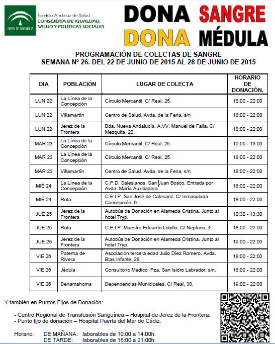 Donde #DONAR próxima semana:
<a href="/Jerez_News/">Jerez de la Frontera</a> <a href="/vivacadiz/">Viva Cádiz</a> <a href="/EspacioEd/">VIVA el puerto - ed!</a> <a href="/SanlucarALdia/">Sanlúcar al día</a> <a href="/laisladelsur/">isladesanfernando</a> <a href="/8chiclana/">8 Chiclana</a> <a href="/PuertoRealHoy/">PuertoRealHoy</a>