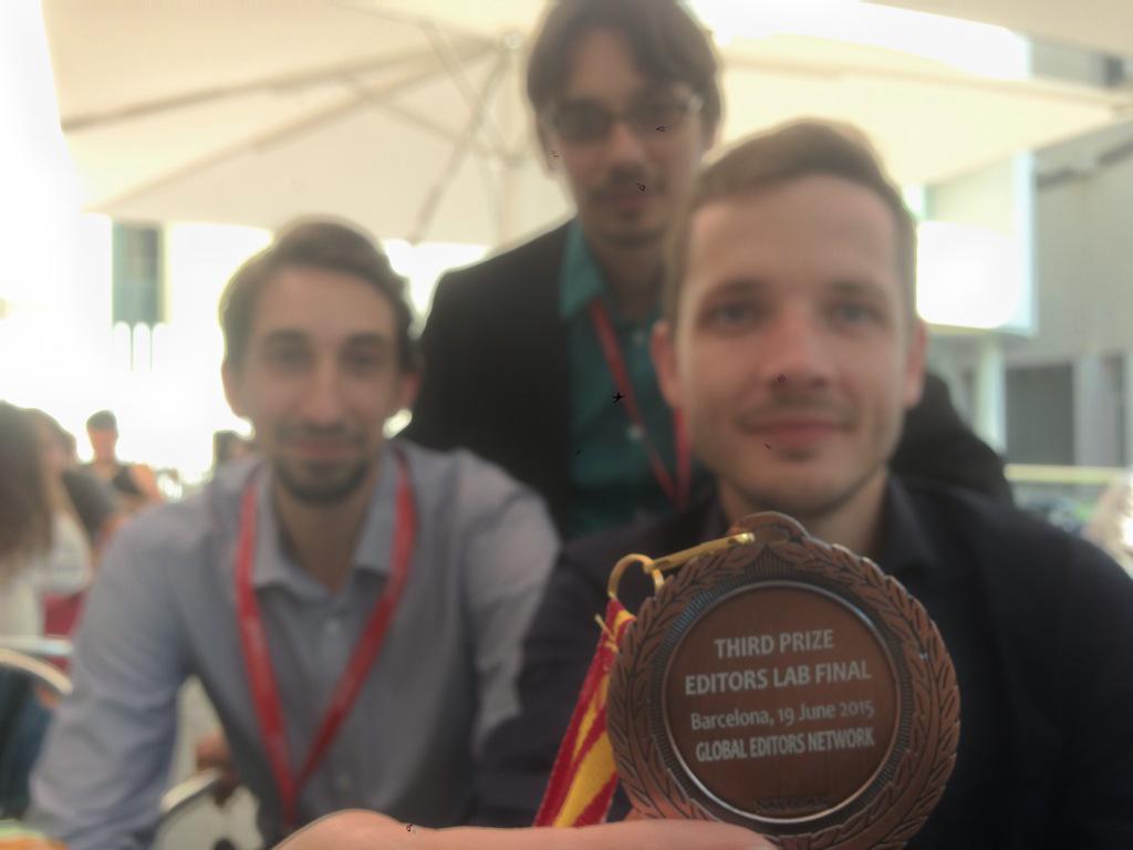 dritter der welt. eh auch ok. #EditorsLab #GENsummit