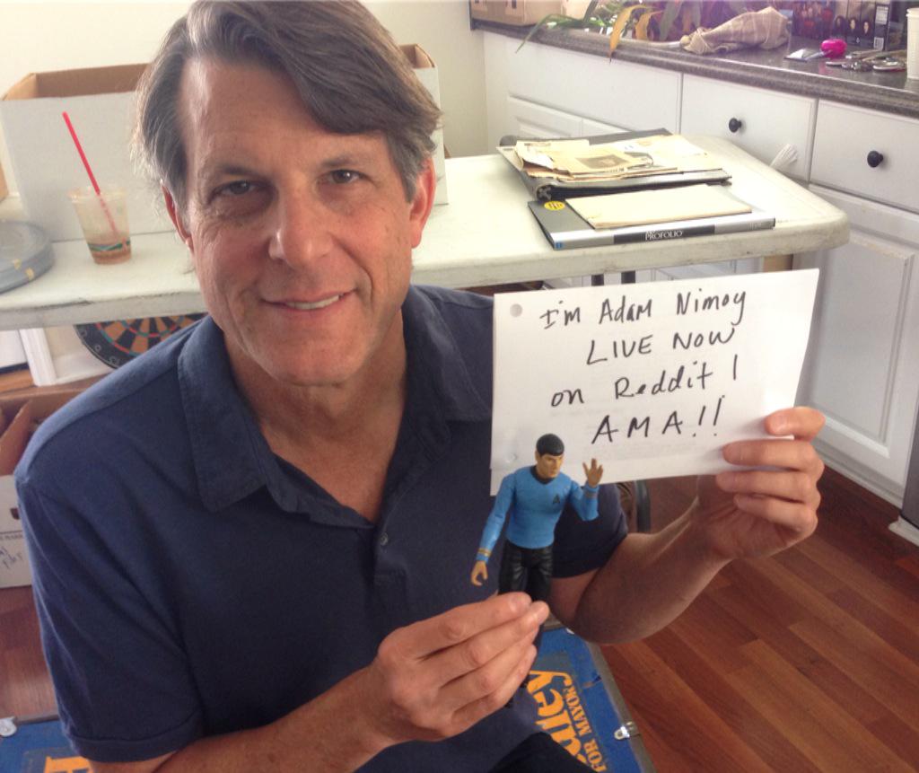 adam_nimoy's tweet image. I'm live on @reddit_AMA - now your chance to ASK ME ANYTHING! #SpockDoc @LoveOfSpock