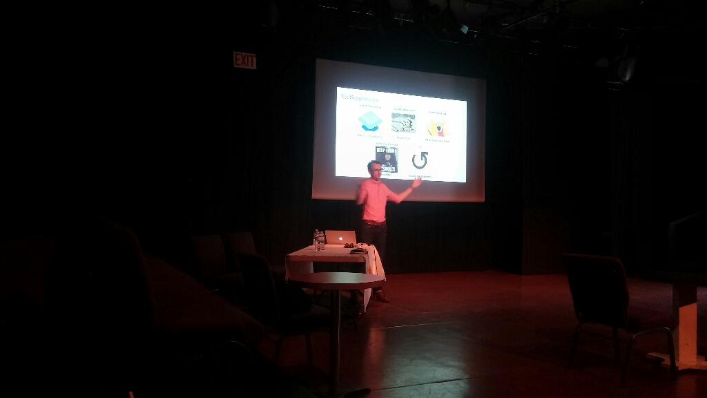 The one and only <a href="/brent_watson/">brent_watson</a> getting animated about Devops tools. #MosoFive