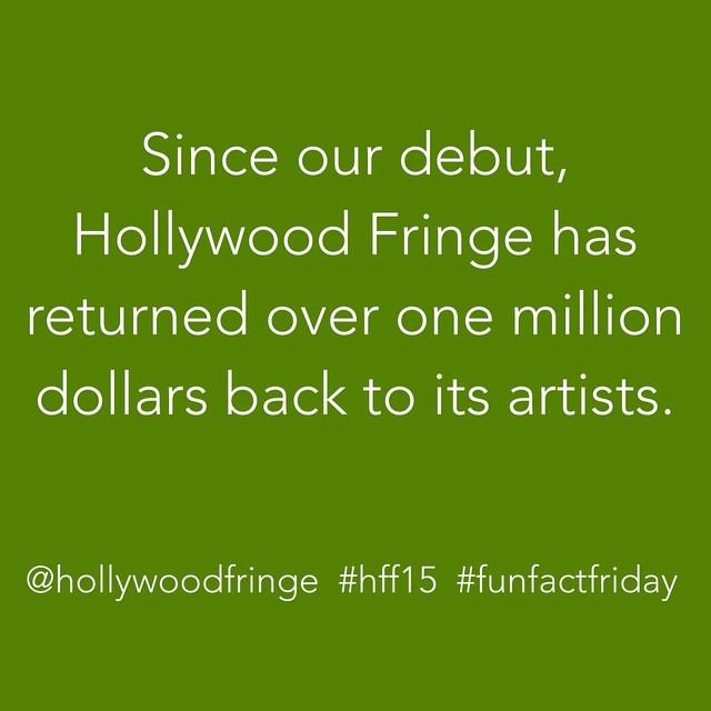 hollywoodfringe's tweet photo. #hff15 If anyone asks why LA needs a #fringefestival, here's one more good reason. 💰 We ar… http://t.co/KlvHXnpQRb http://t.co/FBoZxwGtq3
