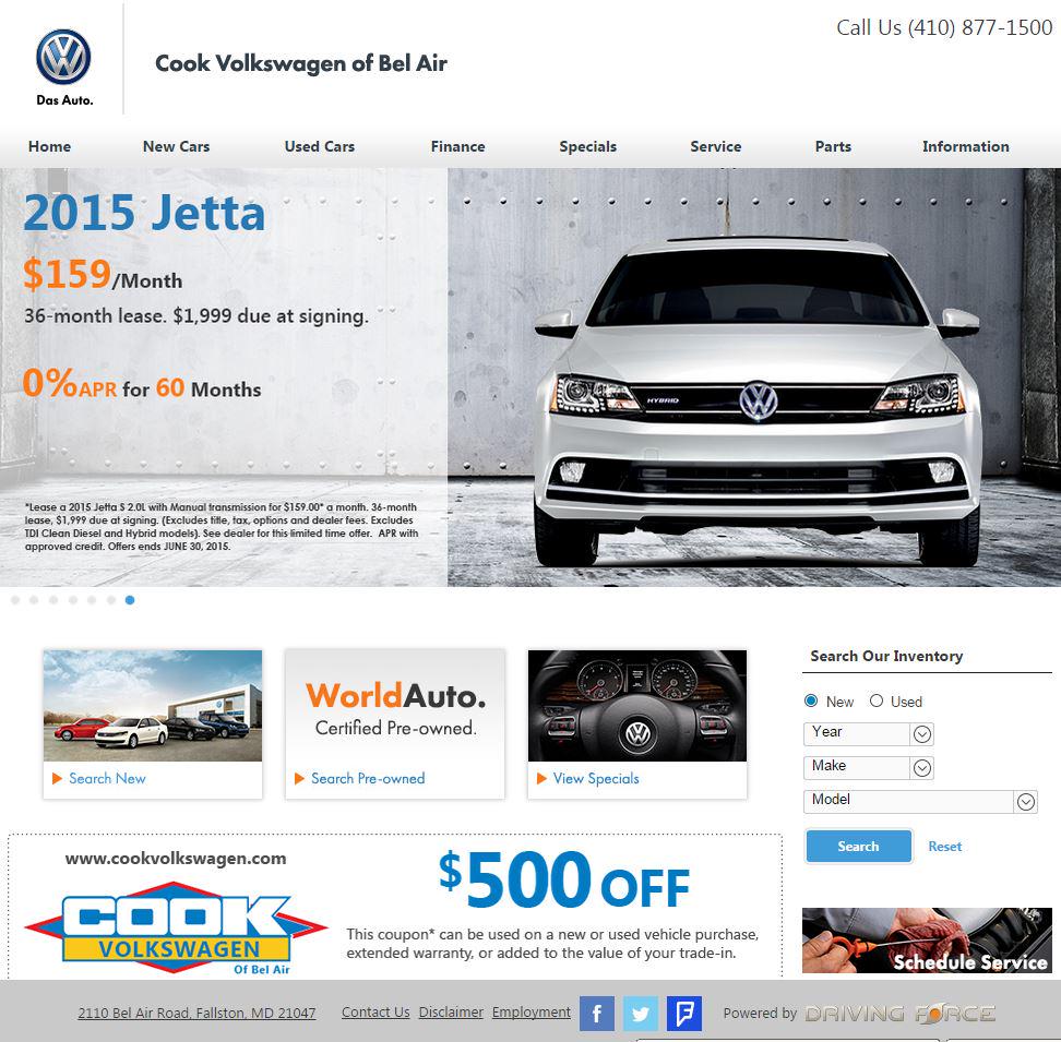 dforceauto's tweet image. Launching #Volkswagen dealer website on #Responsive design for @CookVolkswagen - cookvolkswagen.com